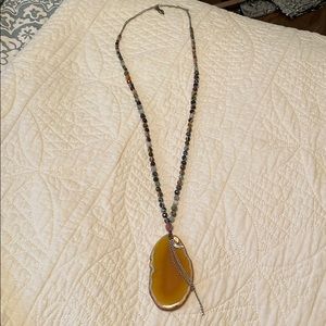 Chan Luu drop stone necklace